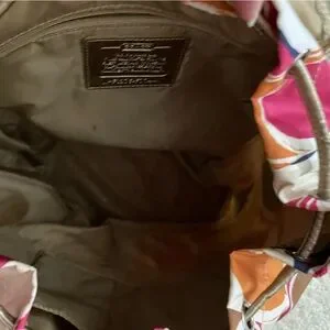 Coach | Bags | Coach Vibrant Tan And Orange Backpack | Poshmark